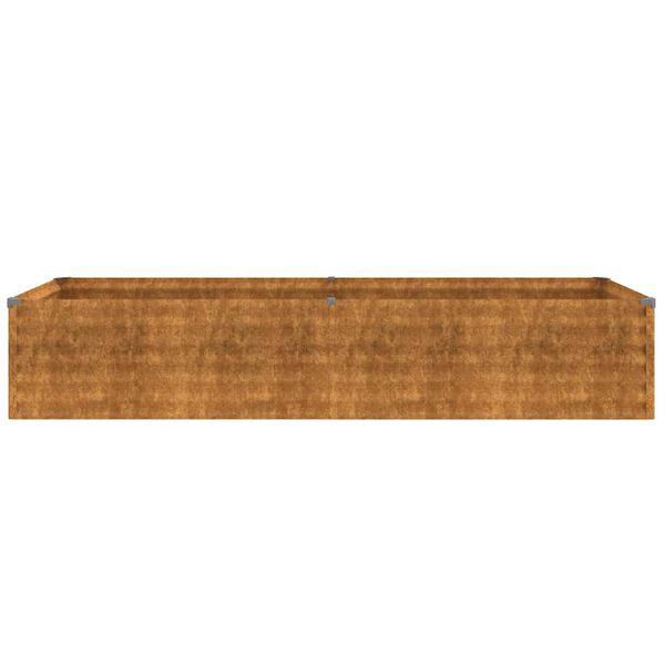 vidaXL Canteiro elevado de jardim 194x50x36 cm A&ccedil;o Corten