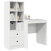 vidaXL Mesa com gaveta 2 pcs Branco