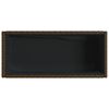vidaXL Canteiro de jardim com prateleira 2pcs 90x40x75cm vime PE