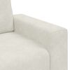 vidaXL Poltrona 100x77x82 cm veludo creme