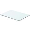 vidaXL Prateleira de vidro 50x30 cm transparente