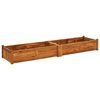 vidaXL Canteiro elevado de jardim 200x50x25 cm madeira de ac&aacute;cia