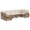 vidaXL Conjunto de Sof&aacute; de Jardim 7 unid. 7-N&uacute;mero de lugares
