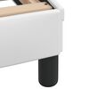 vidaXL Estrutura de cama Viana com LED sem colch&atilde;o 100x200 cm branco