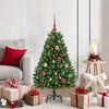 vidaXL &Aacute;rvore de Natal Artificial Verde 120 cm PVC e Metal