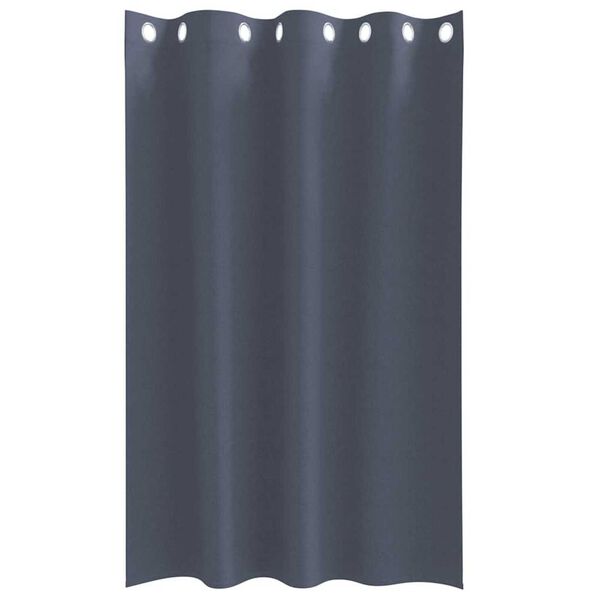 vidaXL Cortinas Blackout com Argolas 2 pcs Antracite 175 x 140 cm