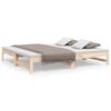 vidaXL Estrutura sof&aacute;-cama de puxar 2x(90x190) cm pinho maci&ccedil;o