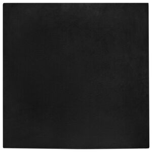 vidaXL Tapete de Pelo Sint&eacute;tico de Coelho Olite Preto 120 x 120 cm