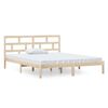 vidaXL Estrutura de cama pequena casal 120x190 cm pinho maci&ccedil;o