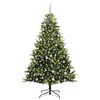vidaXL &Aacute;rvore de Natal Artificial Articulada 300 LEDs Verde 240 cm
