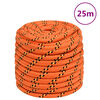 vidaXL Corda de barco 16 mm 25 m polipropileno laranja