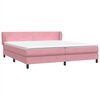 vidaXL Cama com molas/colch&otilde;es 180x210 cm veludo Rosa