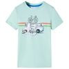 vidaXL T-shirt infantil menta-claro 104