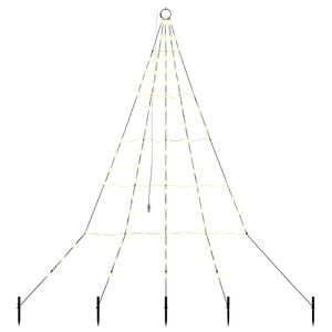 vidaXL &Aacute;rvore de Natal LED com Estacas para o Solo 182 cm Metal