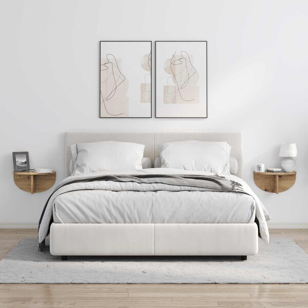 vidaXL Prateleira de Parede Carvalho Artesanal 38 x 19 x 19 cm