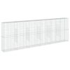 vidaXL Cesto gabião com cobertura 600x50x200 cm ferro galvanizado