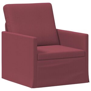 vidaXL Sof&aacute; de solteiro Vinho Vermelho 70 x 81 x 82 cm Tecido
