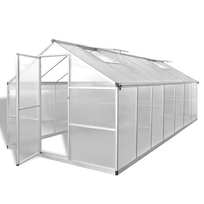 vidaXL Estufa reforçada com alumínio 10,53 m²