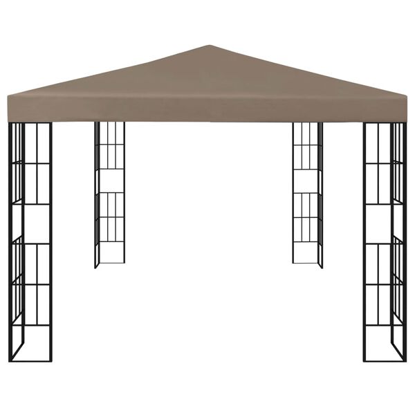 vidaXL Gazebo 4x3 m cinzento-acastanhado
