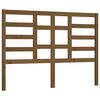 vidaXL Cabeceira de cama 146x4x104 cm pinho maci&ccedil;o castanho mel