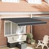 vidaXL Toldo Retr&aacute;til Manual Antracite 350 x 250 cm Poli&eacute;ster e Metal