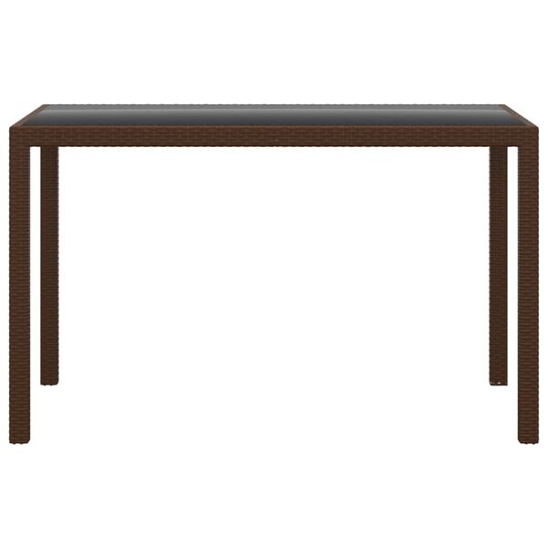 vidaXL 3 pcs conjunto jantar p/ jardim c/ almofadões vime PE castanho