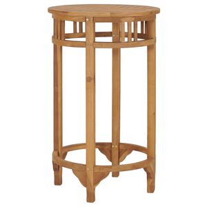 vidaXL Mesa de bar &Oslash; 60 cm madeira de teca maci&ccedil;a