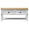 vidaXL Mesa de centro com gaveta Branco 100 x 48 x 45 cm