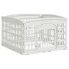 vidaXL Cercado para Cachorros com 4 Pain&eacute;is 88 x 88 x 56 cm Pl&aacute;stico