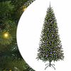 vidaXL &Aacute;rvore de Natal Artificial com 300 LEDs Verde 210 cm PE e PVC