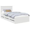 vidaXL Estrutura da Cama Branco 100 x 200 cm Madeira de Engenharia
