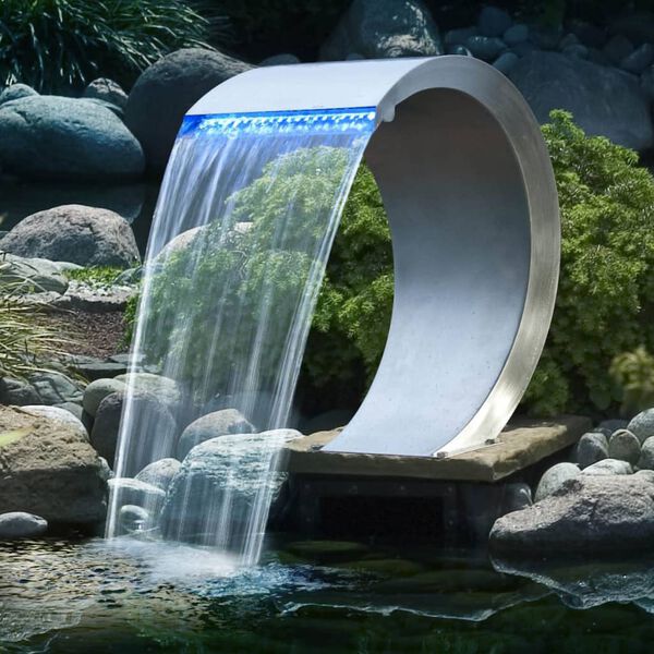 Ubbink Cascata Mamba a&ccedil;o inoxid&aacute;vel com ilumina&ccedil;&atilde;o LED