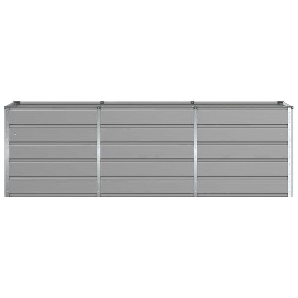 vidaXL Floreira Cinzento-claro 240 x 80 x 75 cm A&ccedil;o