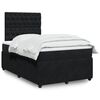 vidaXL Cama boxspring com colch&atilde;o 120x200 cm veludo preto