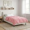 vidaXL Duvet de Ano Inteiro Colchonete Rosa 135 x 200 cm Microfibra