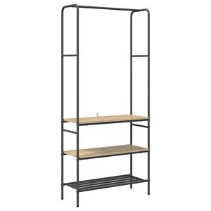 vidaXL Suporte para Roupas Carvalho Sonoma 77 x 30 x 171 cm