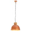 vidaXL Candeeiro de teto industrial redondo 50 cm E27 mangueira cobre