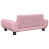 vidaXL Cama para c&atilde;es 70x45x33 cm veludo rosa