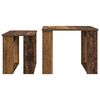vidaXL Conjunto de Mesas de Caf&eacute; 2 pcs Madeira antiga