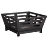 vidaXL Fire Pit Preto 40 x 40 x 20 cm A&ccedil;o