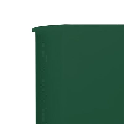 vidaXL Para-vento com 9 painéis em tecido 1200x160 cm verde