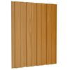 vidaXL Painel de telhado 12 pcs Natural 60 x 45 cm A&ccedil;o galvanizado