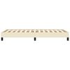 vidaXL Estrutura de cama 90x190 cm couro artificial cor creme