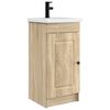 vidaXL Gabinete de banheiro com pia Carvalho Sonoma 42 x 40 x 84,5 cm