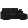 vidaXL Sof&aacute; Preto 178 x 134 x 80 cm Veludo
