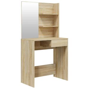 vidaXL Toucador com espelho 74,5x40x141 cm cor carvalho sonoma