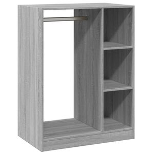 vidaXL Roupeiro 77x48x102 cm derivados de madeira cinzento sonoma