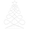 vidaXL Luz em Forma de &Aacute;rvore de Natal Multicolor 78 x 58 cm PVC