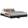 vidaXL Estrutura da Cama Carvalho Preto 203 x 153 x 25 cm