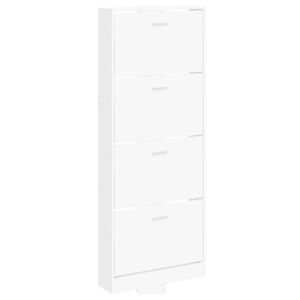 vidaXL Sapateira 59x17x150 cm derivados de madeira branco